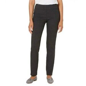 Charter Club Cambridge Pull-On Tummy-Control Pants Greystone Heather 4S